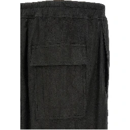 Black Lamb Leather Bermuda Shorts