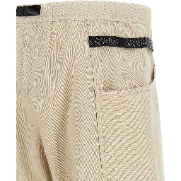Beige Cotton Bermuda Shorts