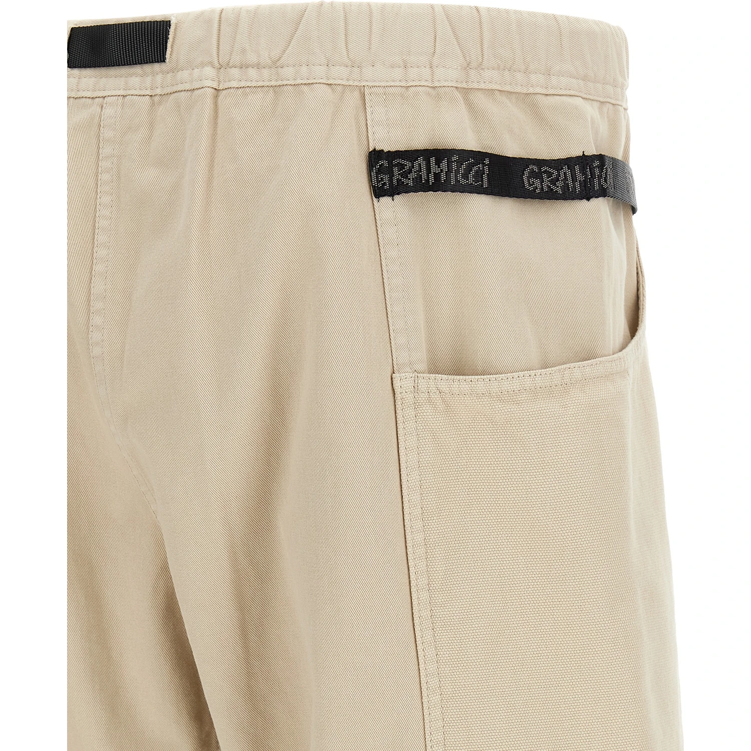 Beige Cotton Bermuda Shorts