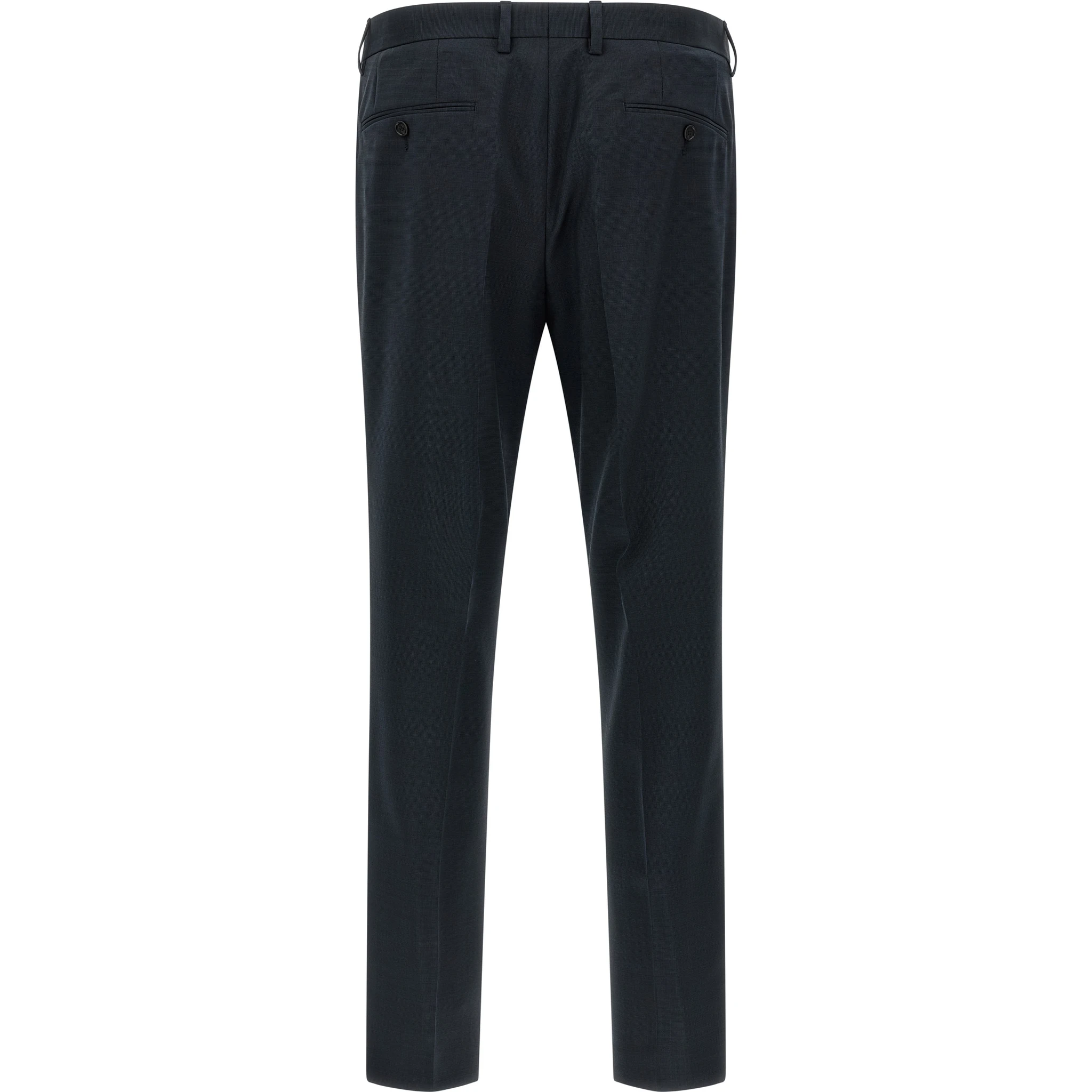 Blue Virgin Wool Two-Piece Suit