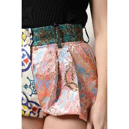 Multicolor High Waist Women Hot Pants Shorts