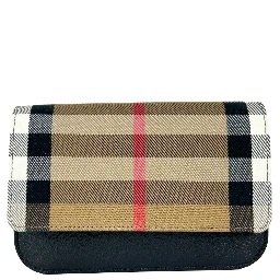 Burberry Small Leather Madison Crossbody Check Bag