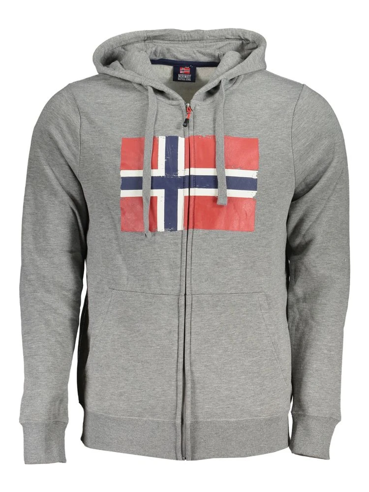 Gray Cotton Men's Sweatshirt