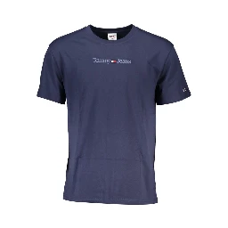 Blue Cotton Men's T-Shirt