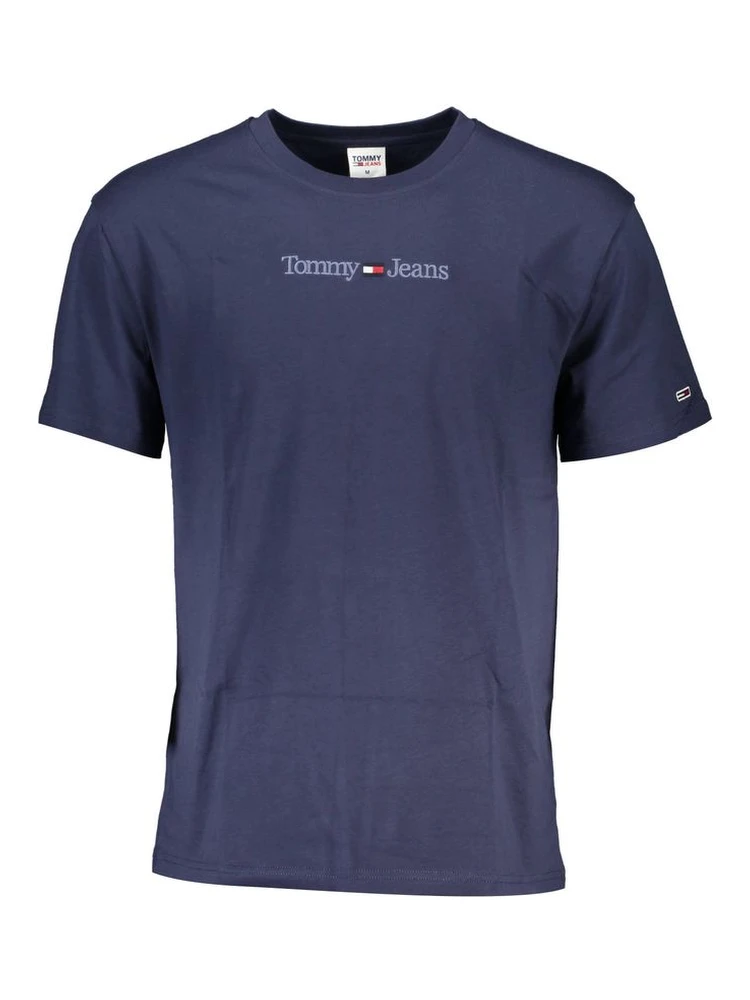 Blue Cotton Men's T-Shirt