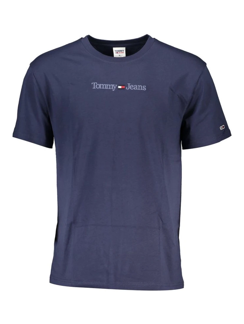 Blue Cotton Men's T-Shirt