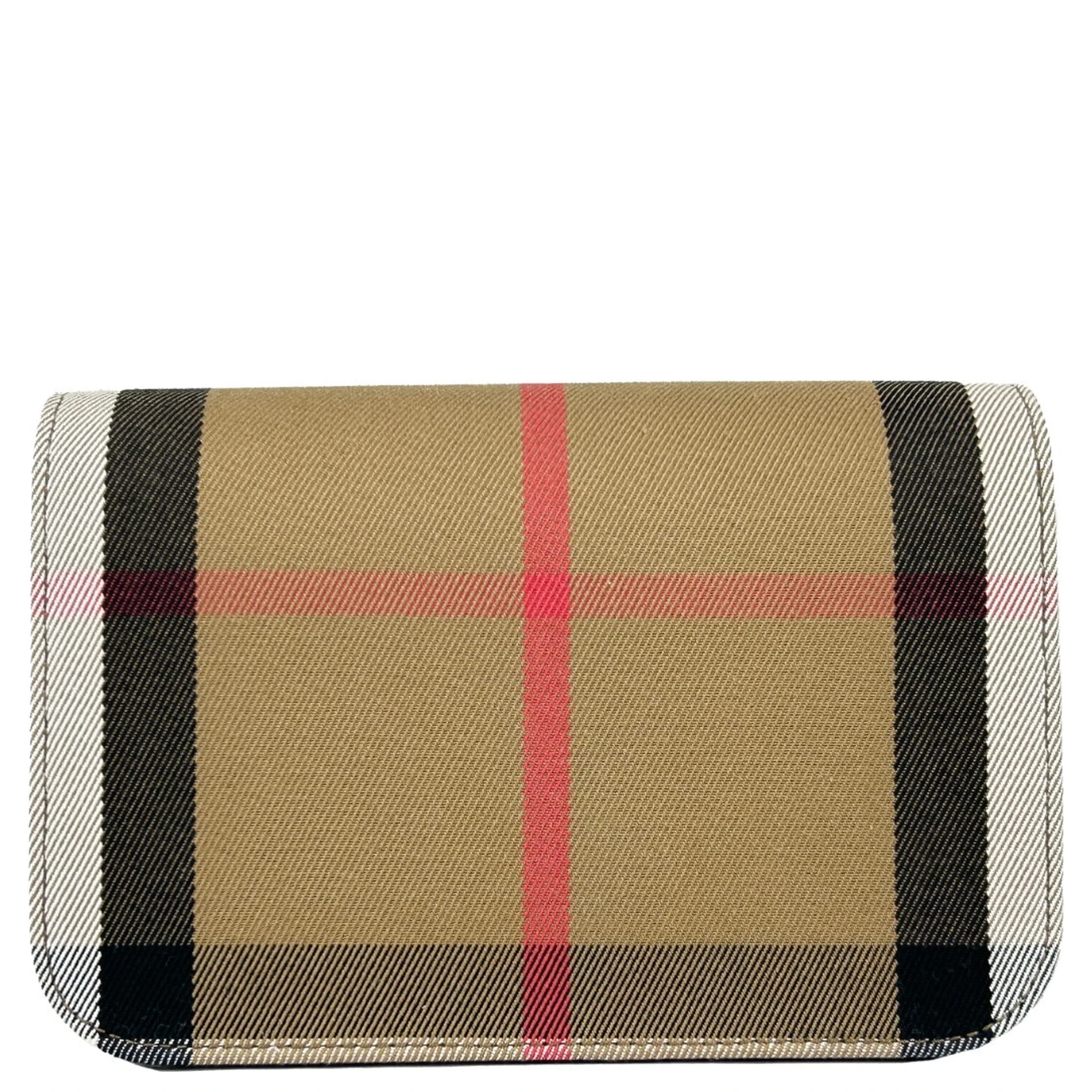 Burberry Small Leather Madison Crossbody Check Bag
