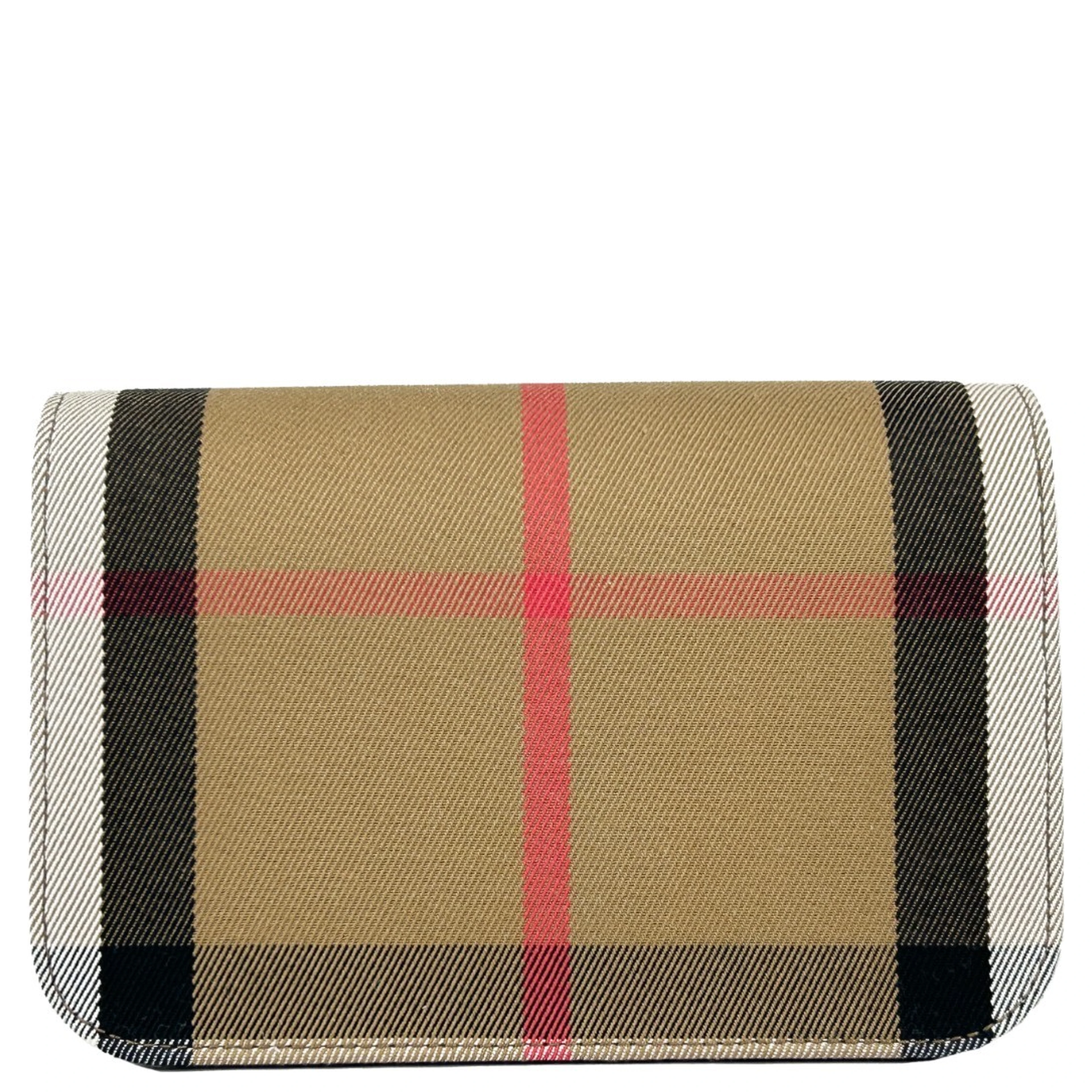 Burberry Small Leather Madison Crossbody Check Bag