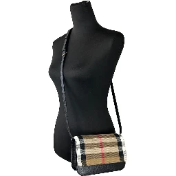 Burberry Small Leather Madison Crossbody Check Bag