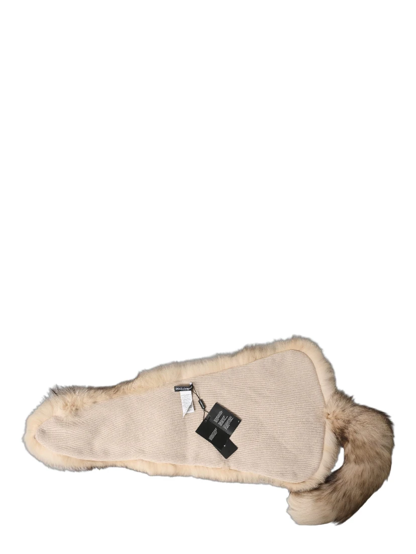 Brown Frost Fox Fur Neck Warmer Winter Scarf