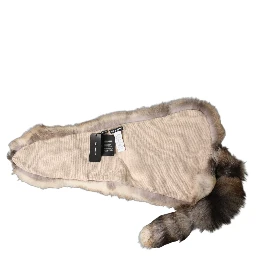 Brown Frost Fox Fur Neck Warmer Winter Scarf