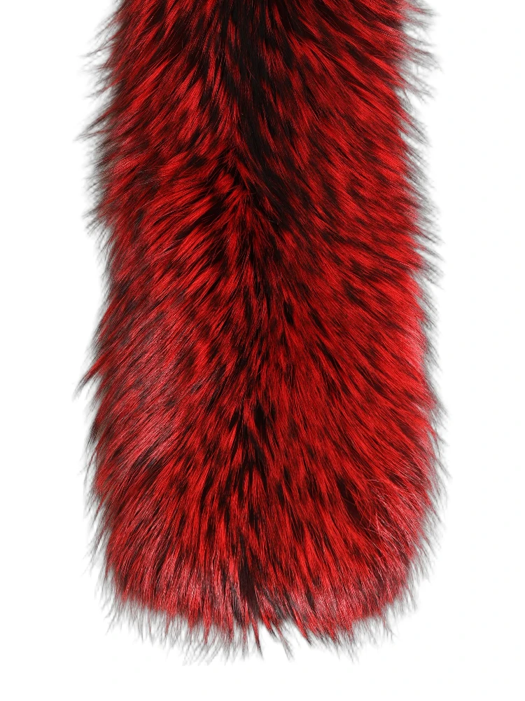 Red Fox Fur Neck Wrap Warmer Winter Scarf
