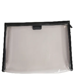 Transparent PVC Clutch Pouch Purse Branded Logo Plaque Bag