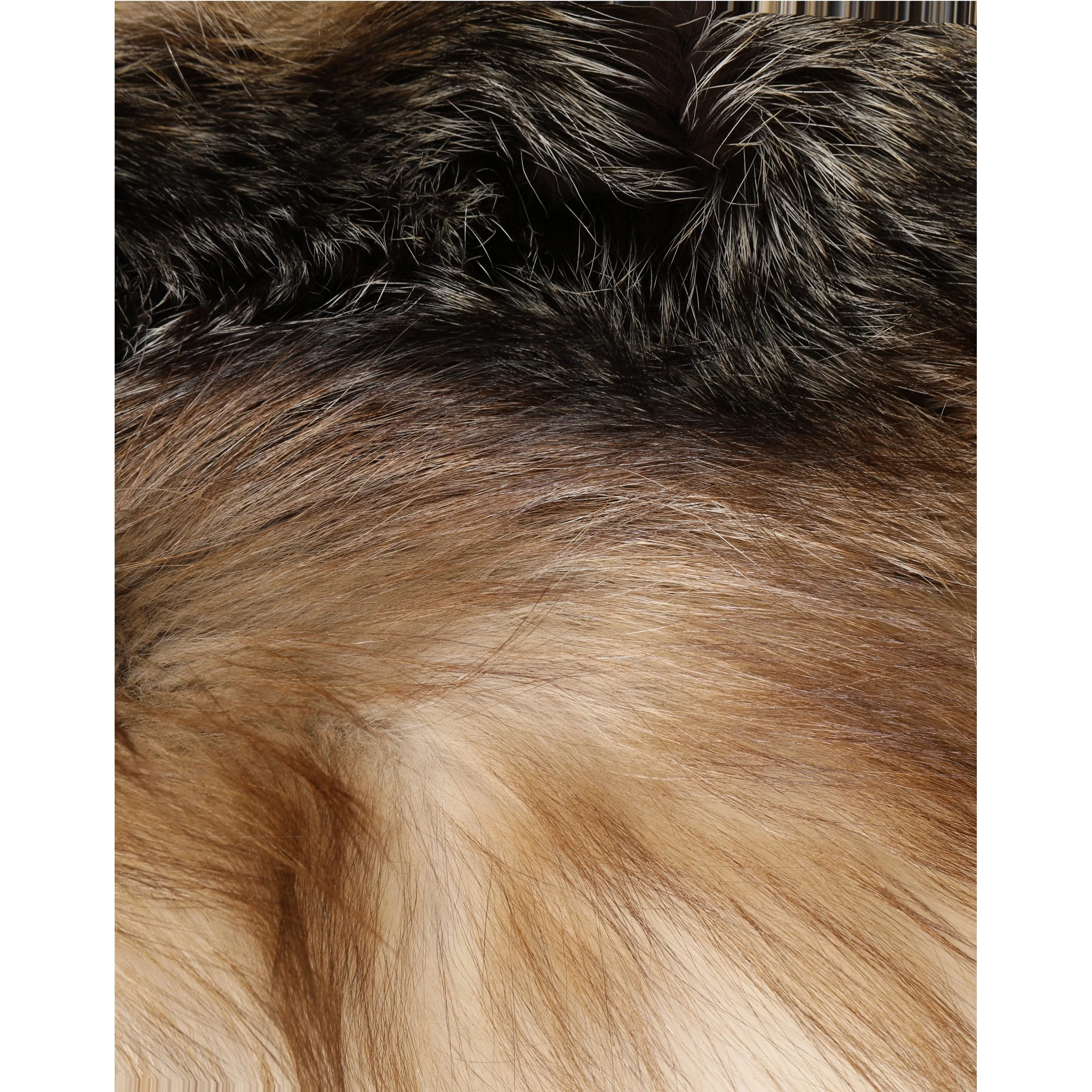 Brown Frost Fox Fur Neck Warmer Winter Scarf