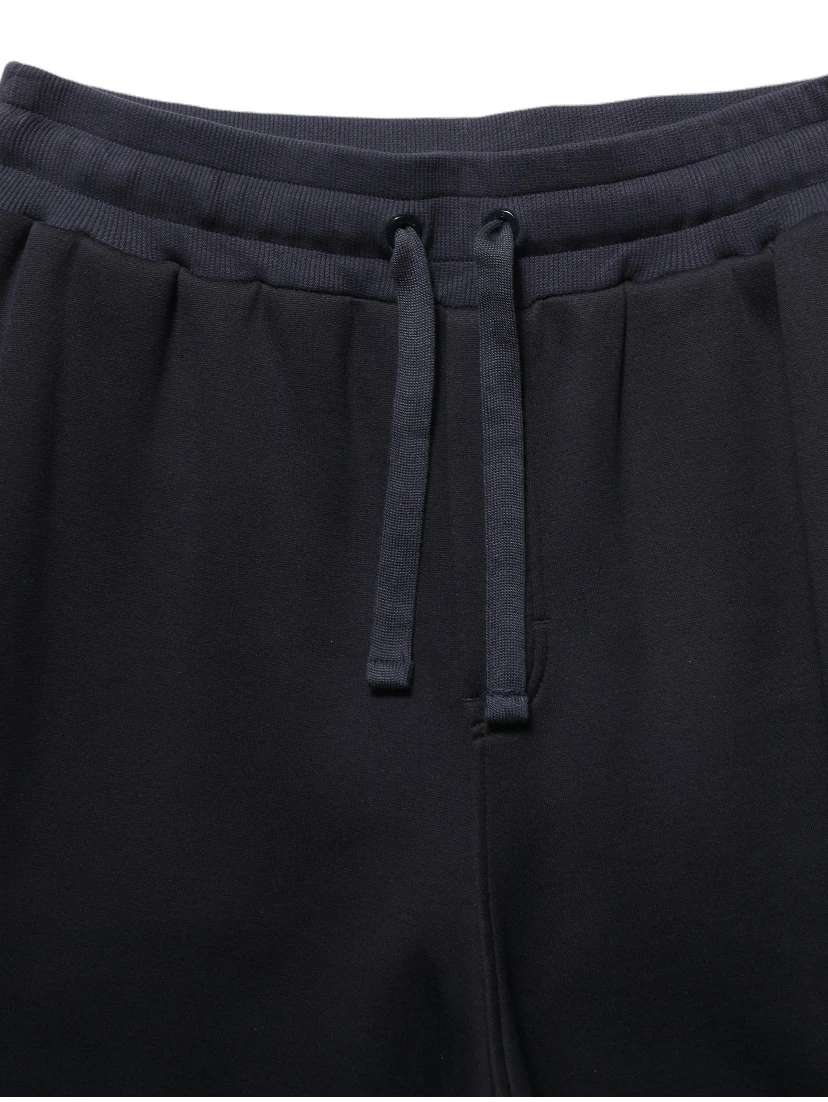 Black Drawstring Viscose Jogger Men Sweatpants Pants