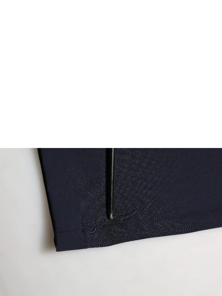Dark Blue Drawstring Nylon Jogger Sweatpants Pants