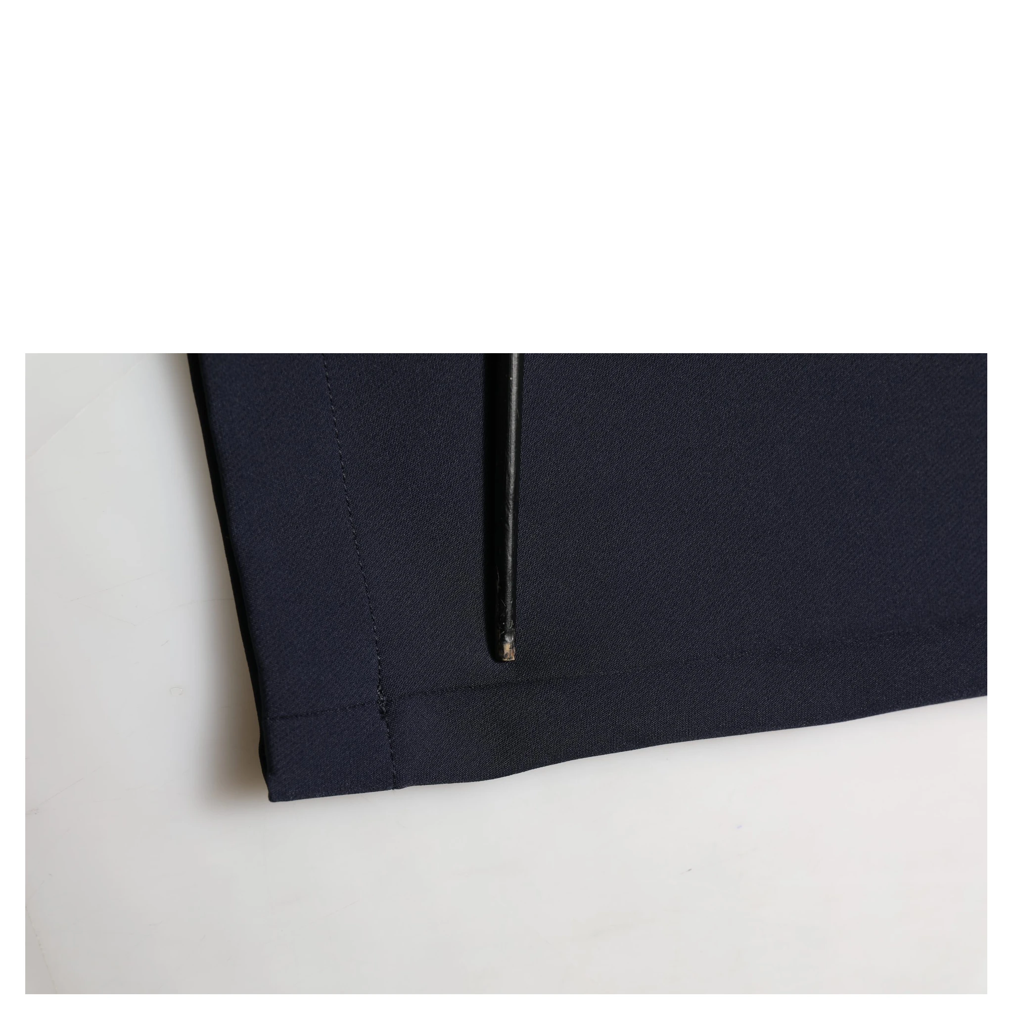 Dark Blue Drawstring Nylon Jogger Sweatpants Pants