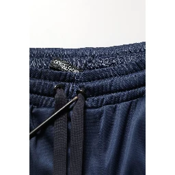 Blue White Drawstring Jogger Sweatpants Pants