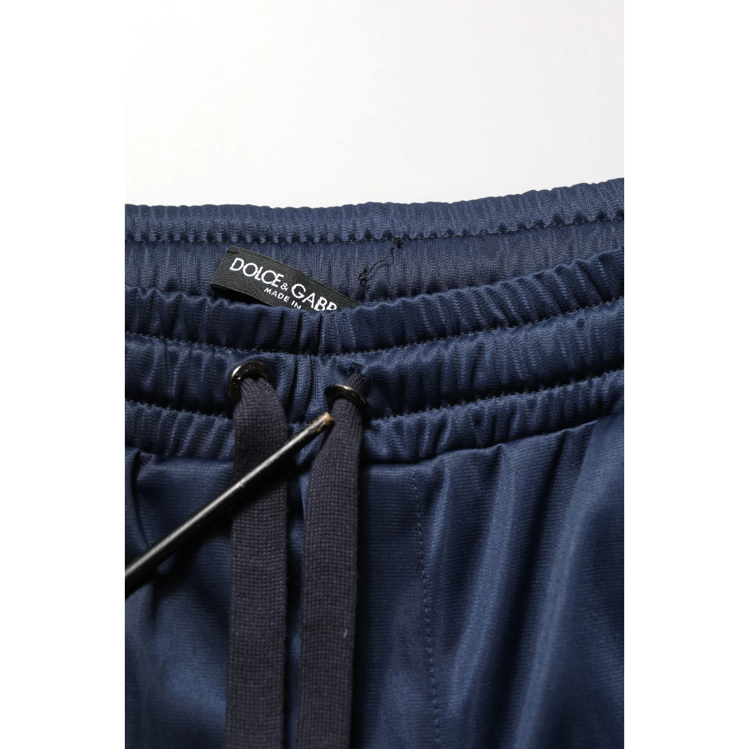 Blue White Drawstring Jogger Sweatpants Pants