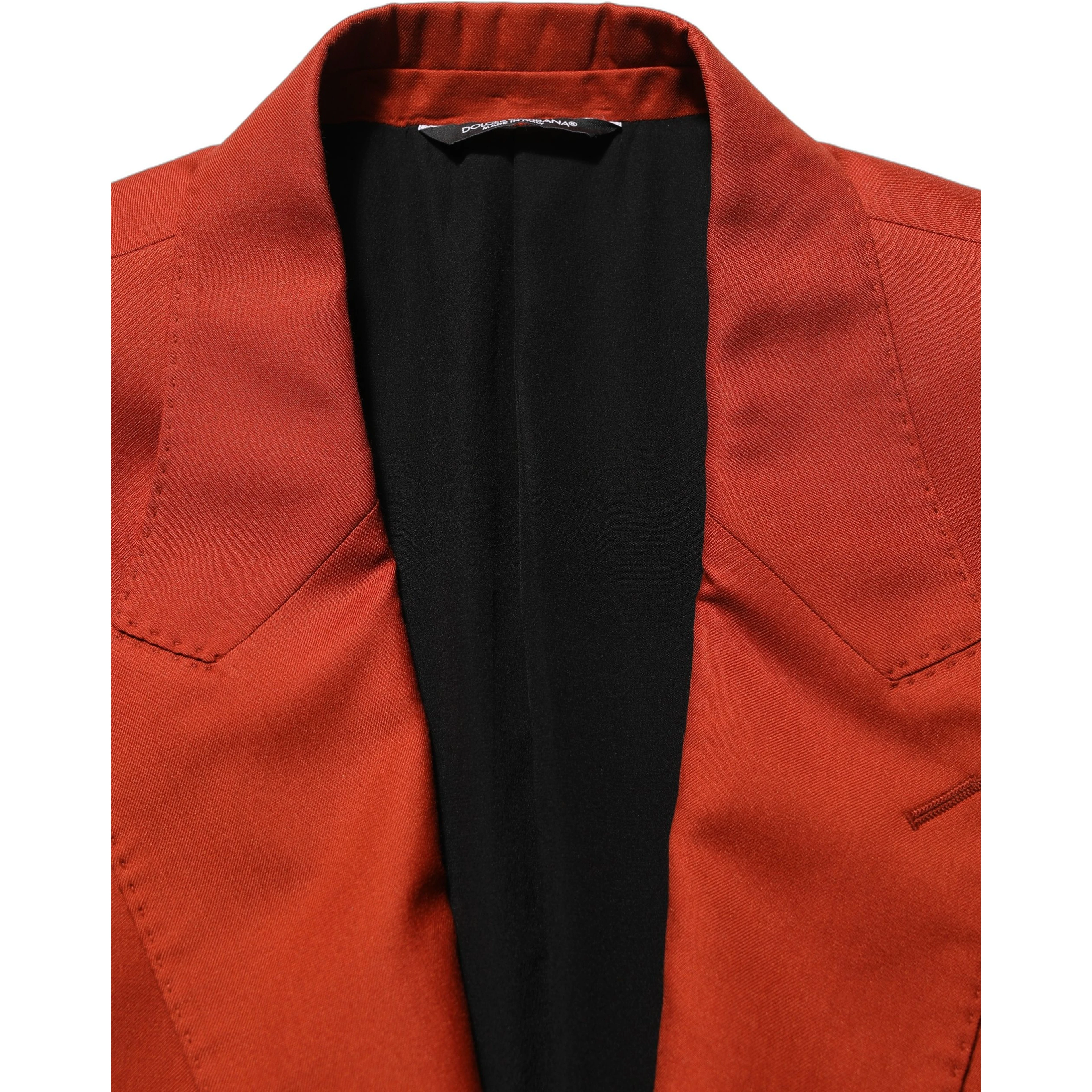 Red Cashmere Single Breasted Blazer Jacket