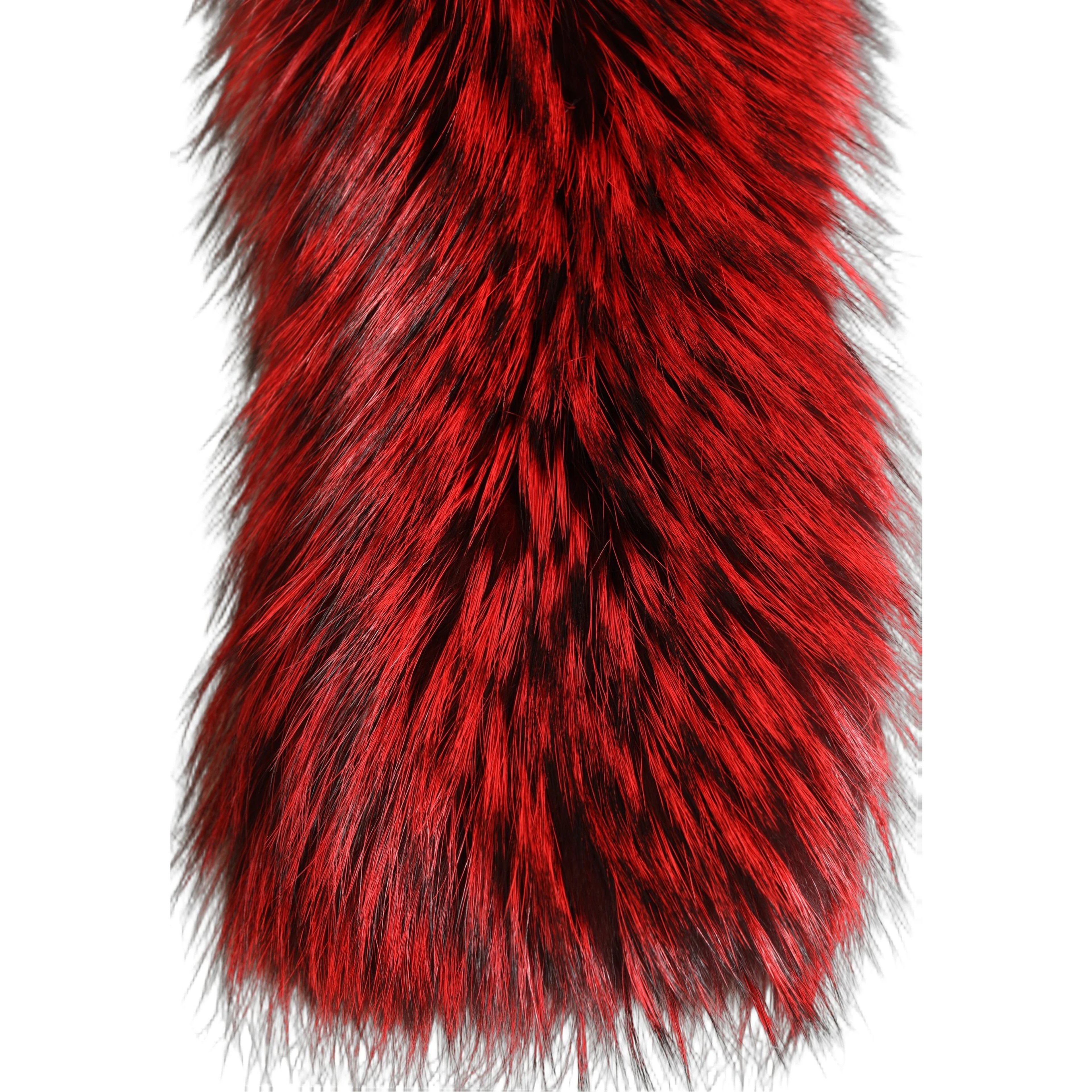 Red Fox Fur Neck Wrap Warmer Winter Scarf