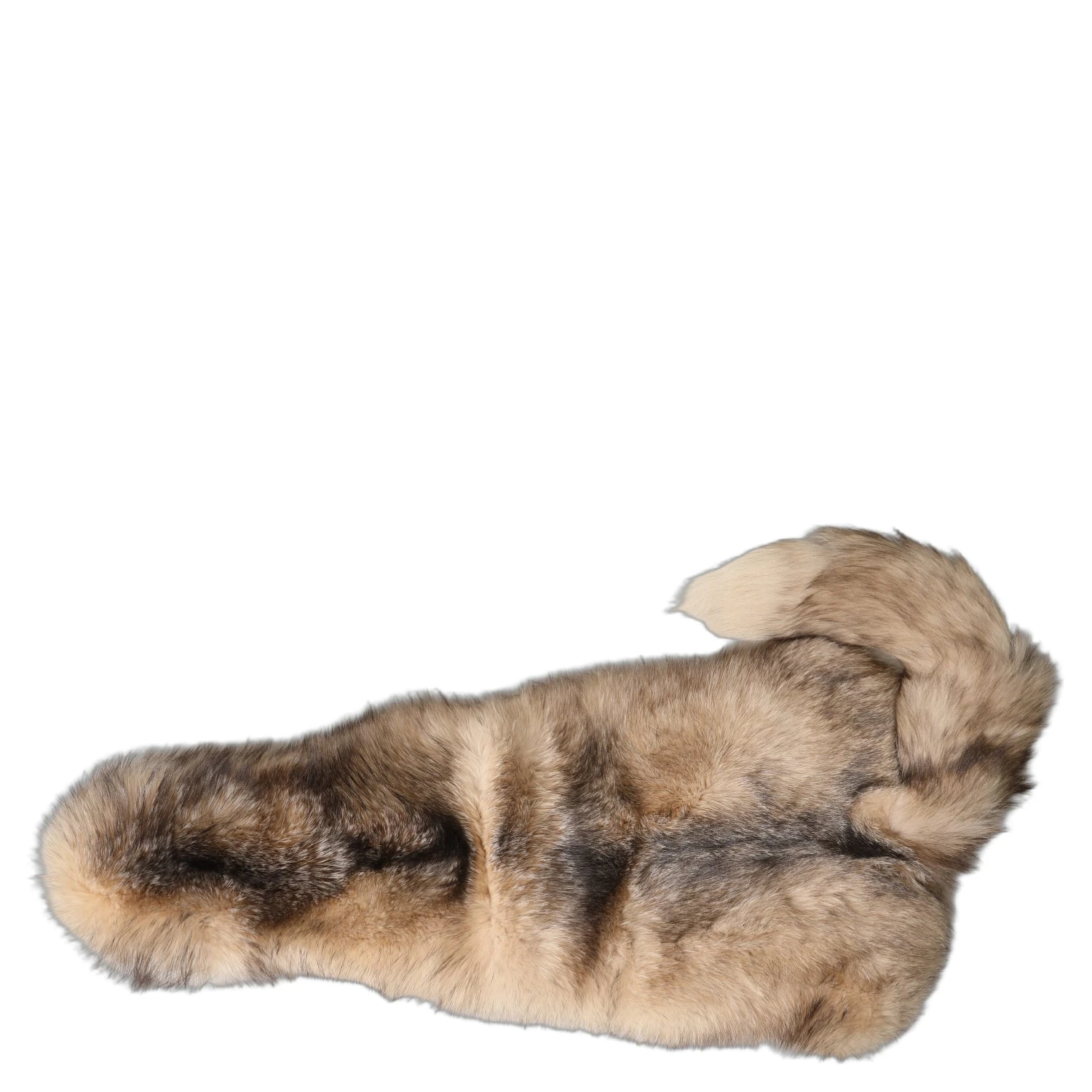 Brown Frost Fox Fur Neck Warmer Winter Scarf