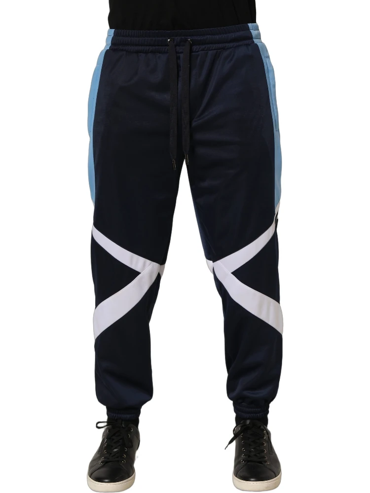 Blue White Drawstring Jogger Sweatpants Pants alternative