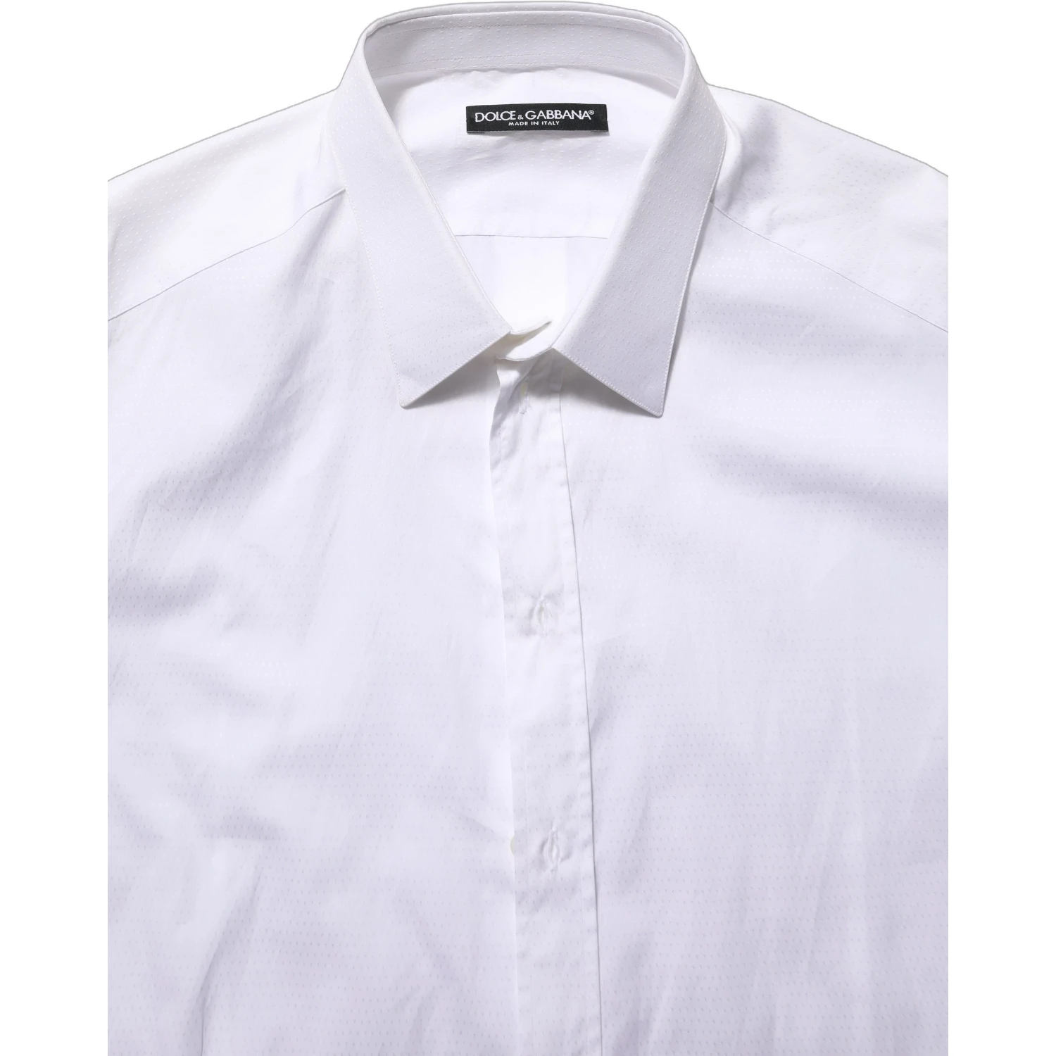 White Cotton Long Sleeves Men Dress Shirt
