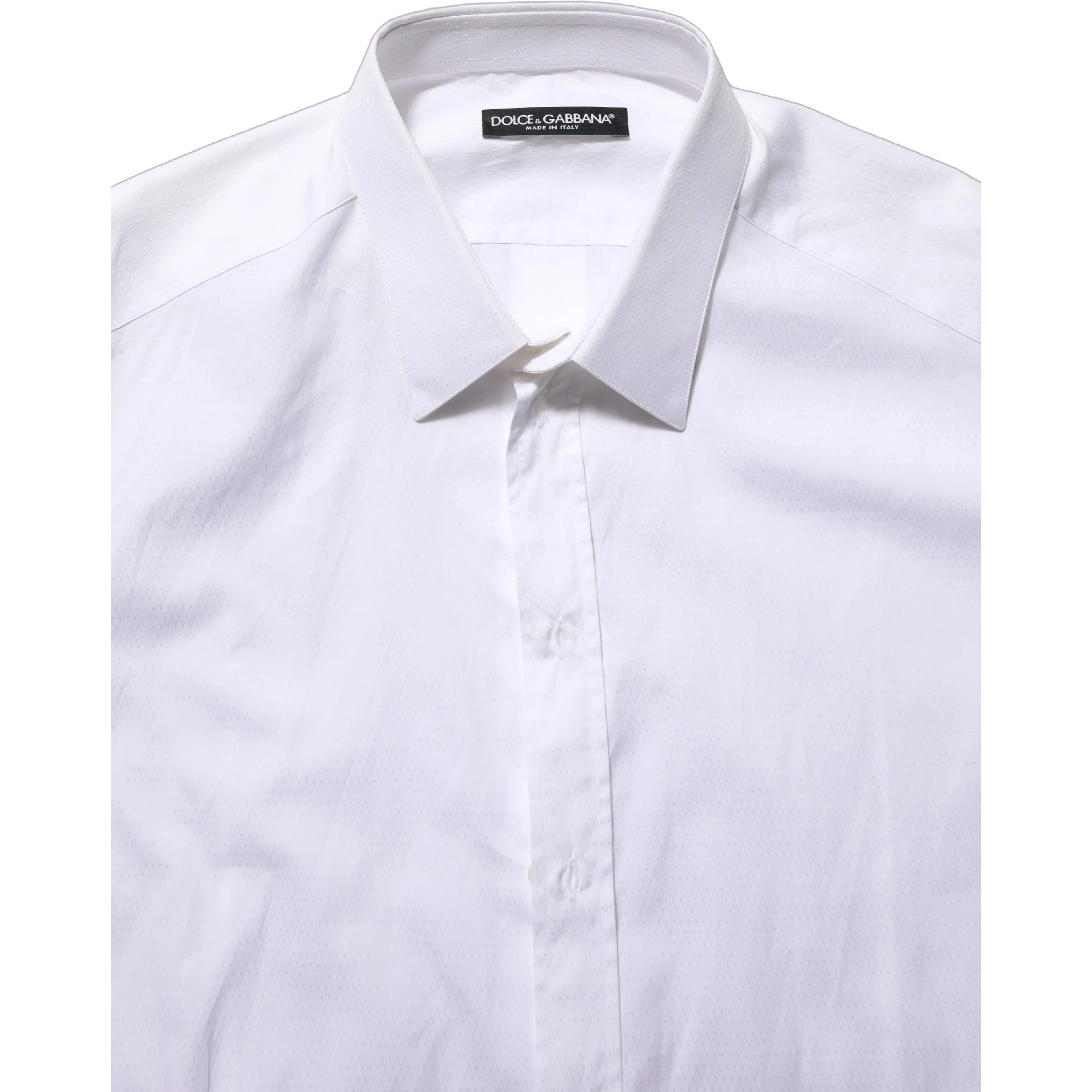 White Cotton Long Sleeves Men Dress Shirt