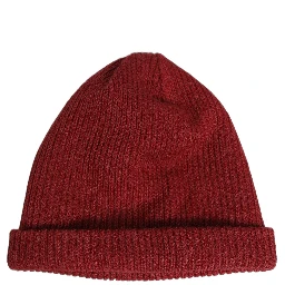 Women Bordeaux Wool Knitted Winter Beanie Capello Hat