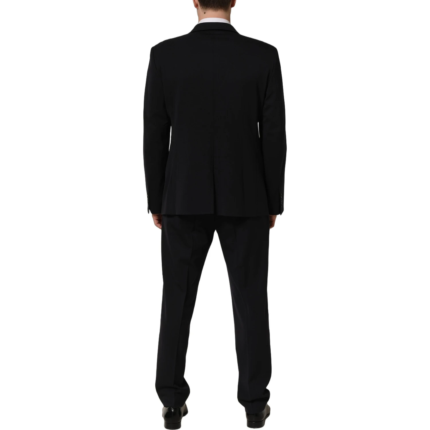 Black Wool Slim Fit Formal Men 2 Piece Suit