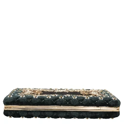 Black Velvet Gold Frame Clutch Evening Clutch Purse Bag