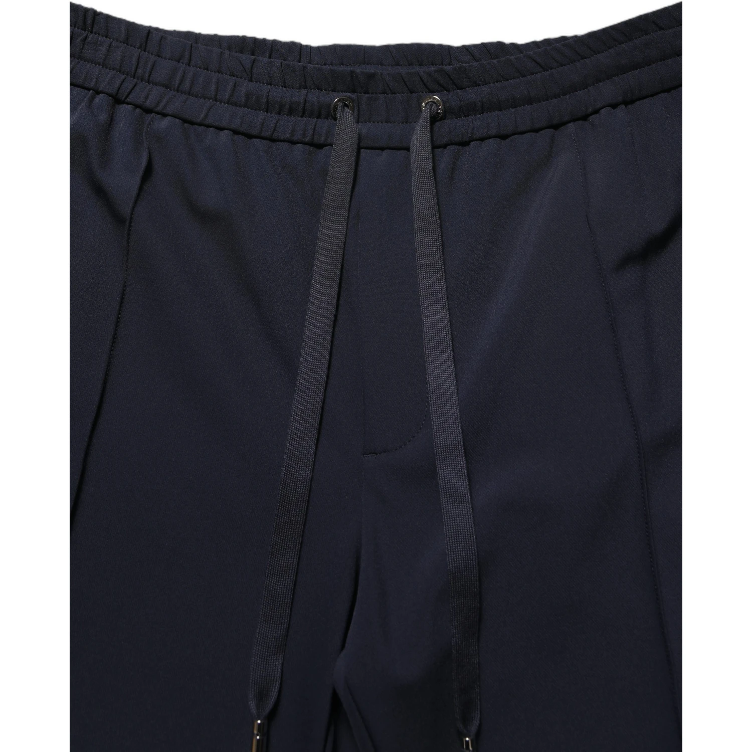 Dark Blue Drawstring Nylon Jogger Sweatpants Pants