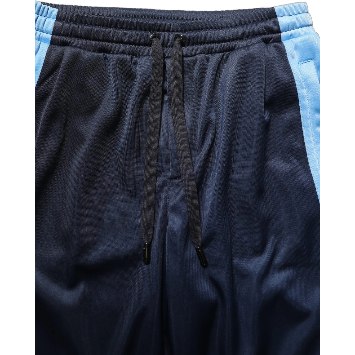 Blue White Drawstring Jogger Sweatpants Pants