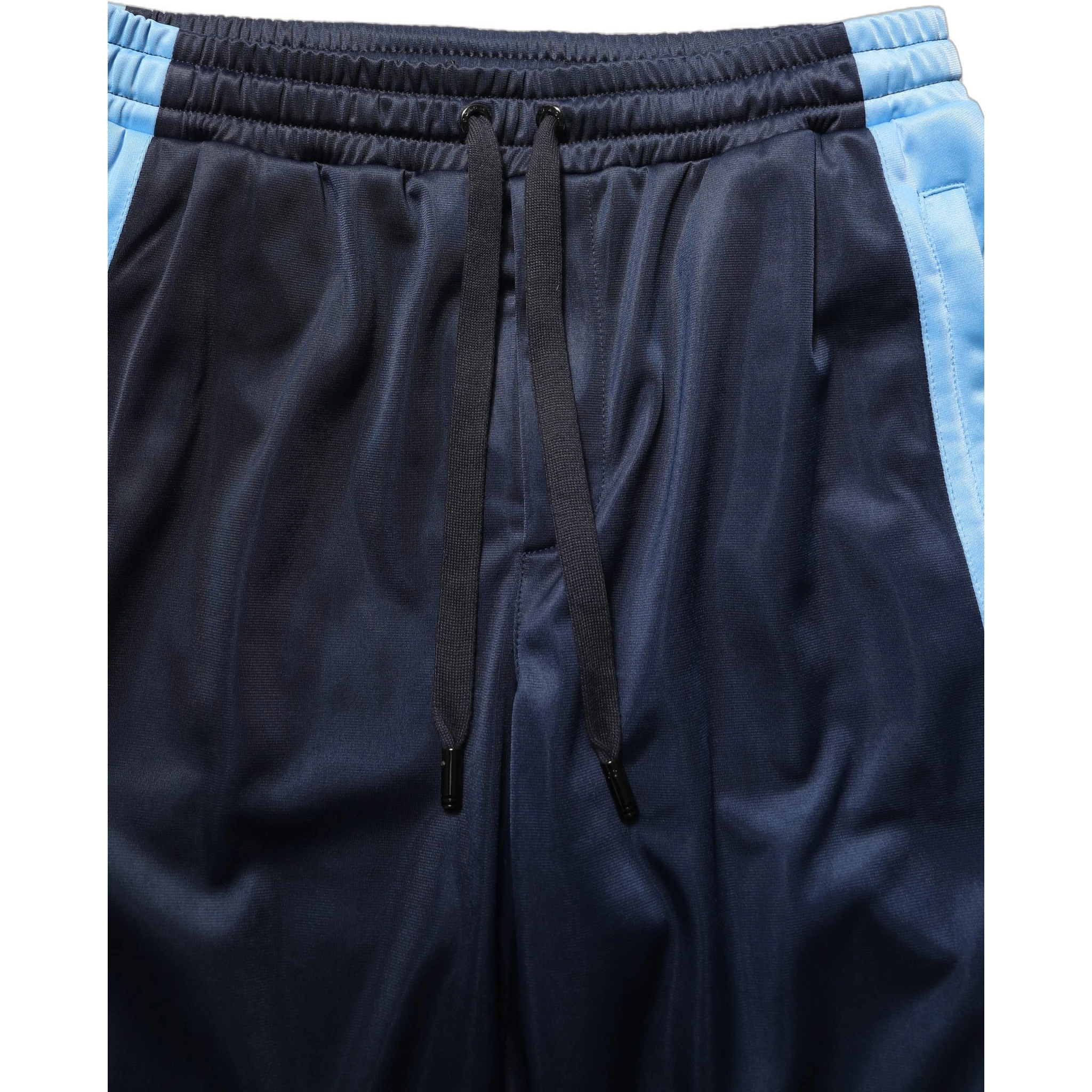 Blue White Drawstring Jogger Sweatpants Pants