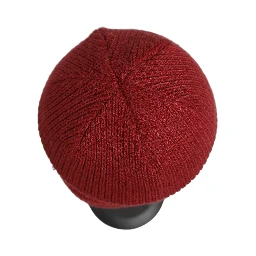 Women Bordeaux Wool Knitted Winter Beanie Capello Hat