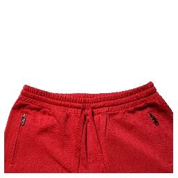 Red DG Logo Cotton Jogger Men Sweatpants Pants