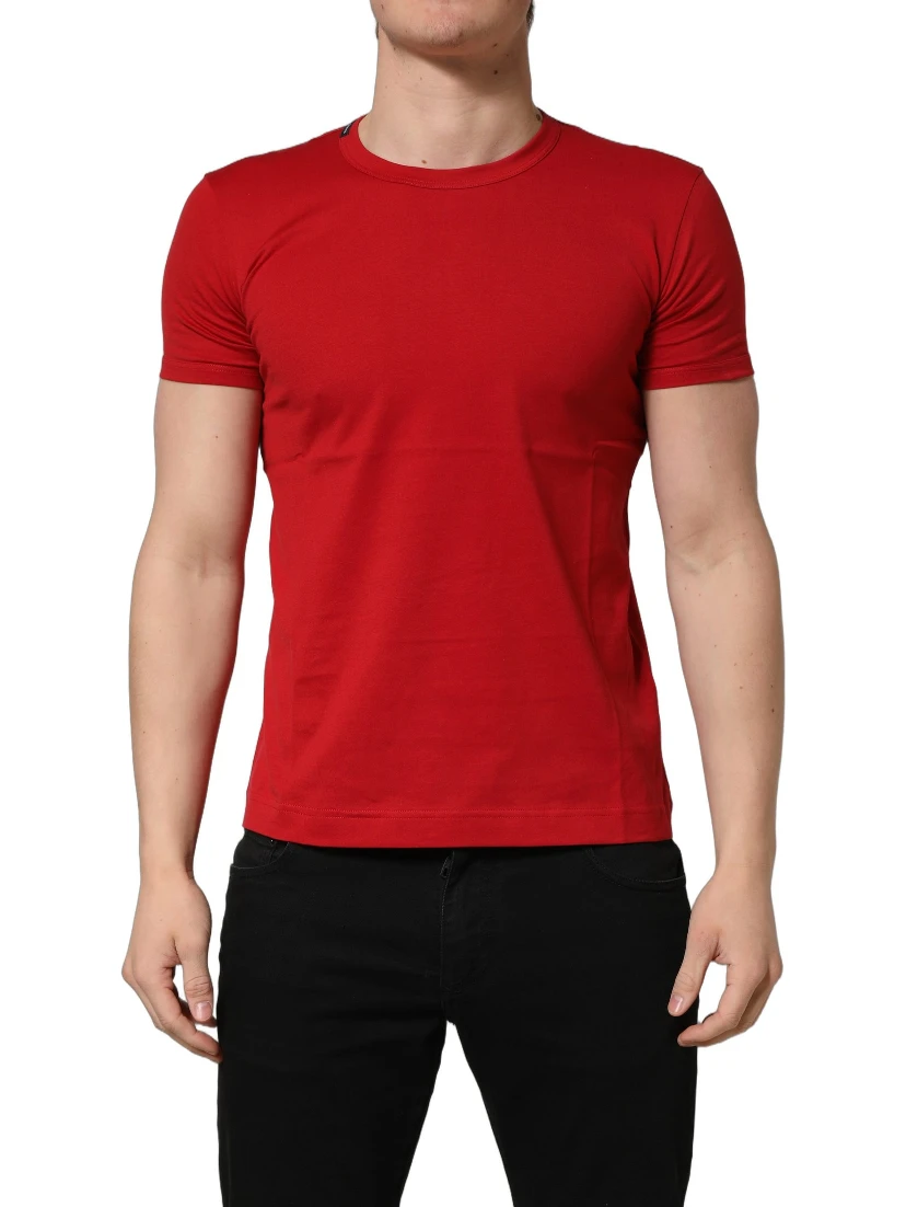 Red Goodluck 2023 Cotton Crew Neck T-shirt