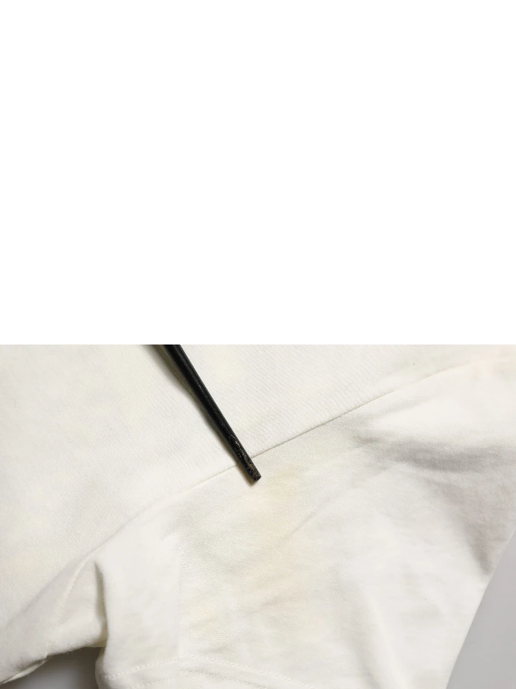 White Cotton Logo Bandana Print Men T-shirt