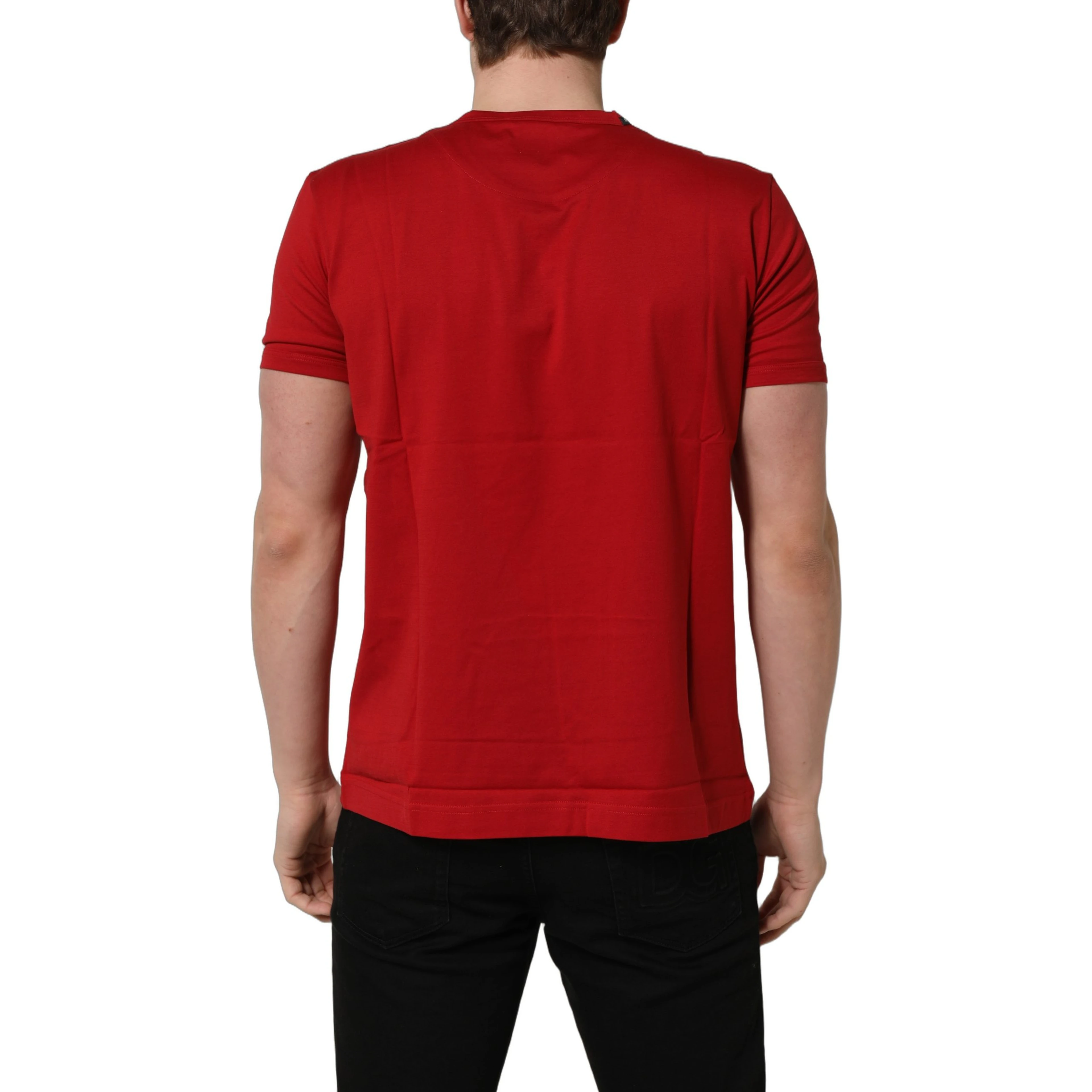 Red Goodluck 2023 Cotton Crew Neck T-shirt