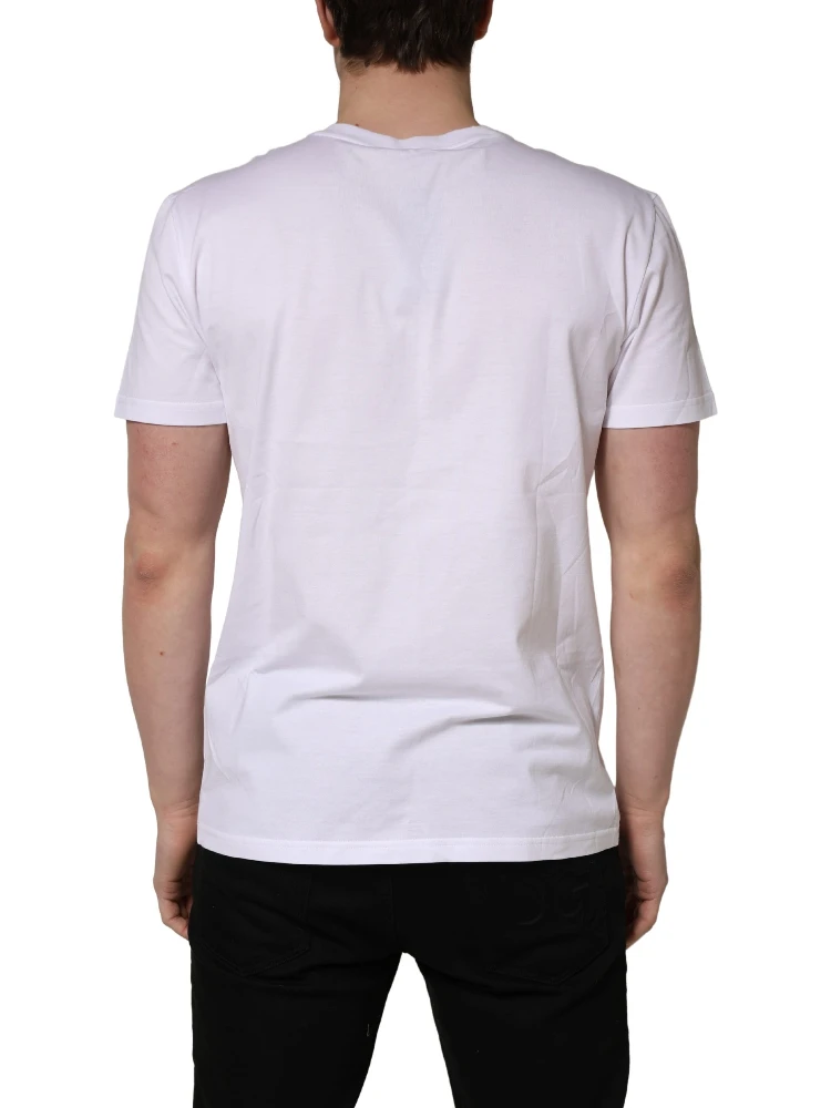 White DG Logo Print Short Sleeves Men T-shirt alternative