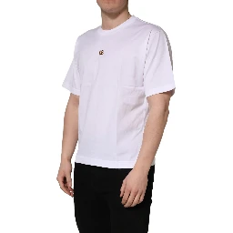 White Metal DG Logo Cotton Short Sleeves T-shirt