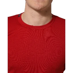 Red Goodluck 2023 Cotton Crew Neck T-shirt