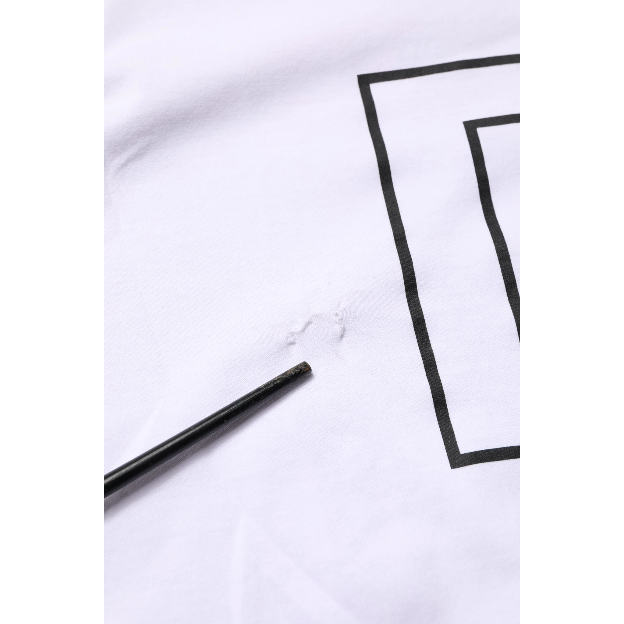 White DG Logo Print Short Sleeves Men T-shirt