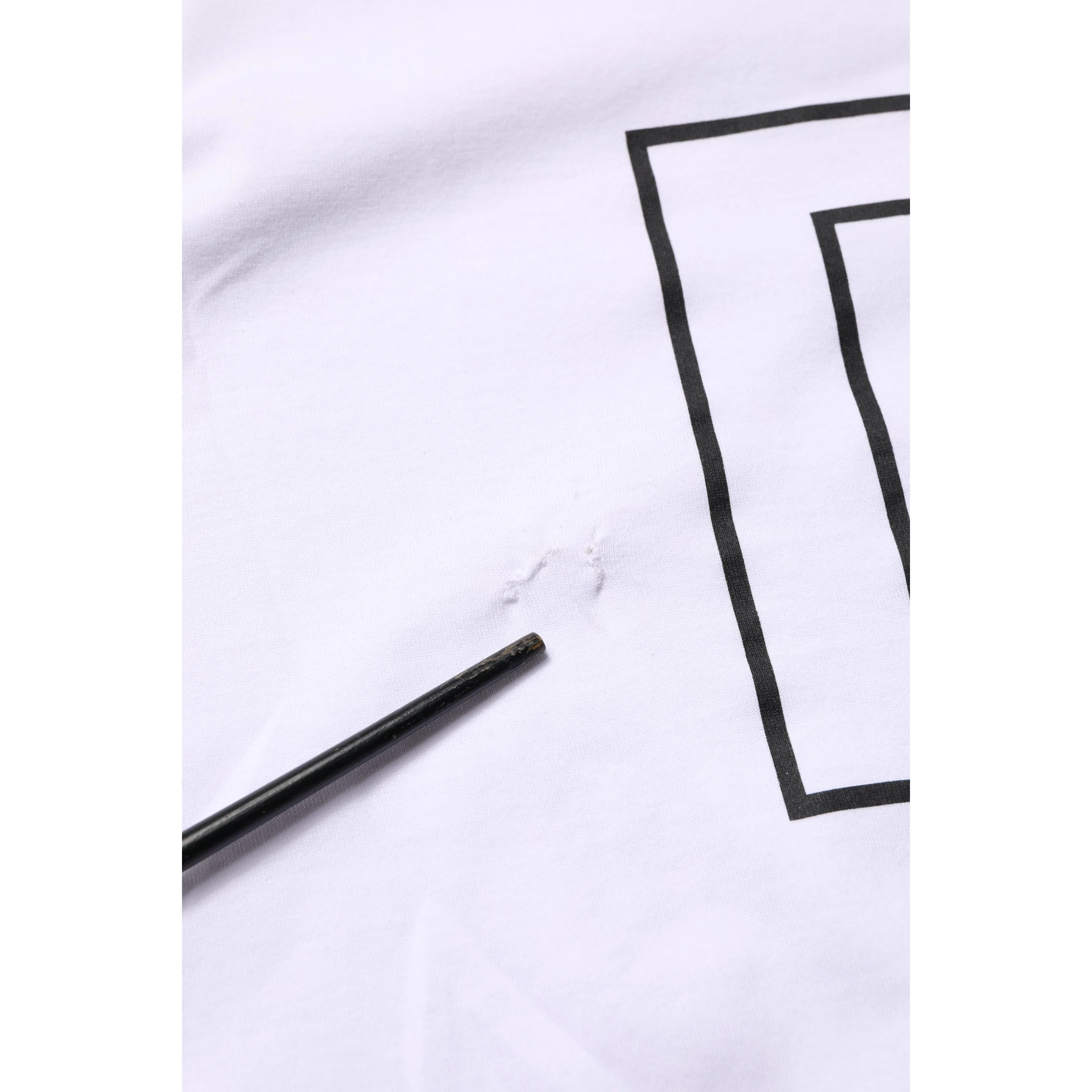 White DG Logo Print Short Sleeves Men T-shirt