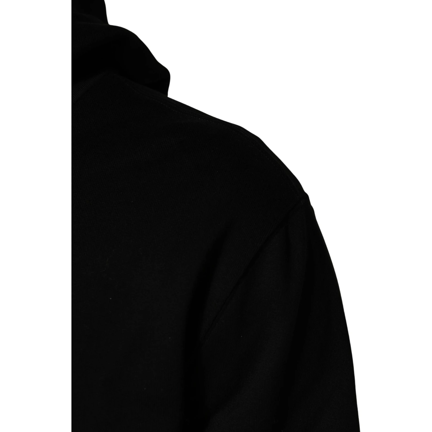 #dgfamily Black Cotton Hooded Men Sweatshirt Sweater