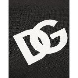 Black Cotton Logo Hooded Full Zip Sweater