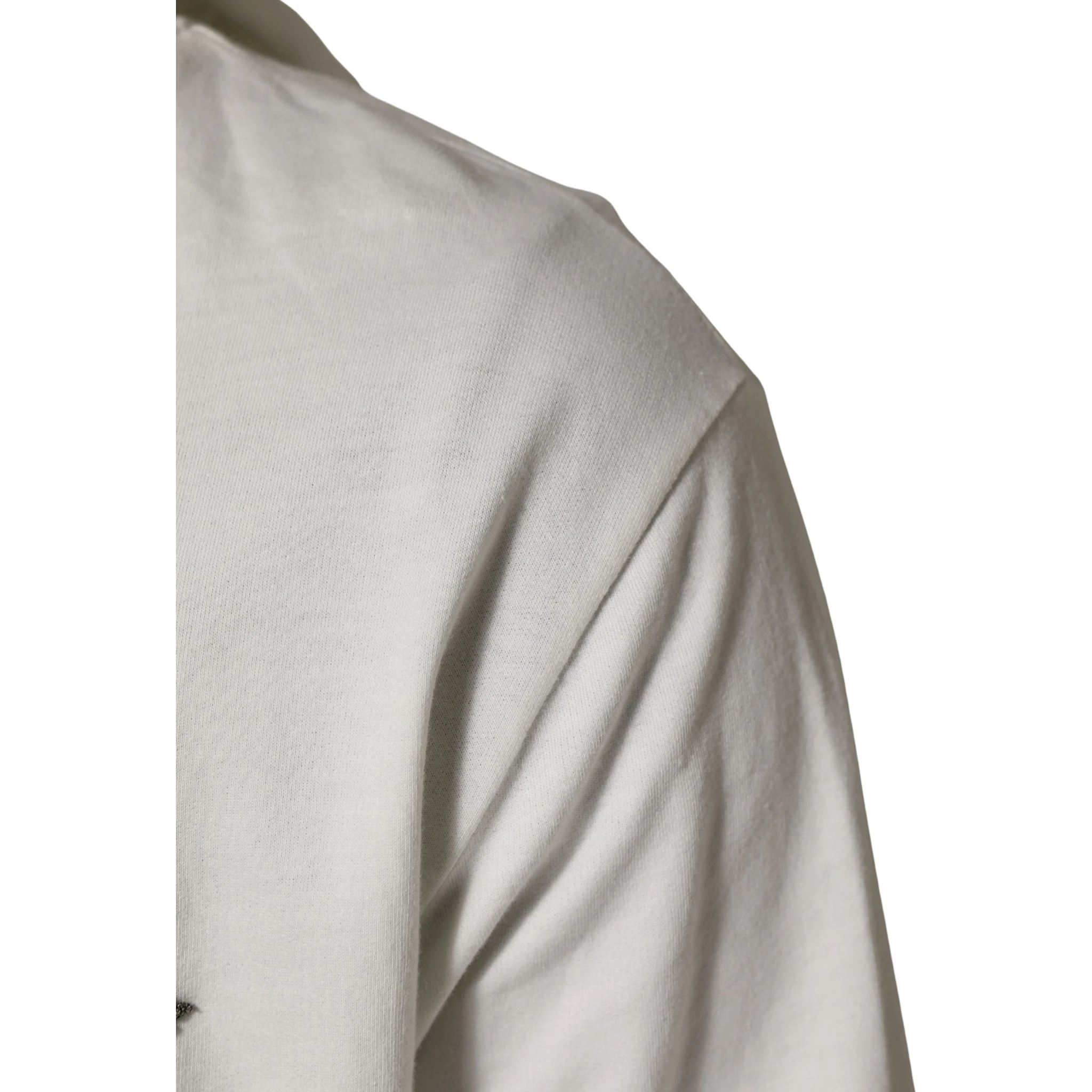 White Cotton Hooded Sweatshirt Sweater