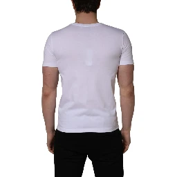 White Heart Shaped Camouflage Patch Men T-shirt