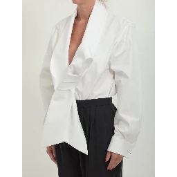 Lavallière collar shirt